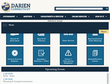 Tablet Screenshot of darienct.gov